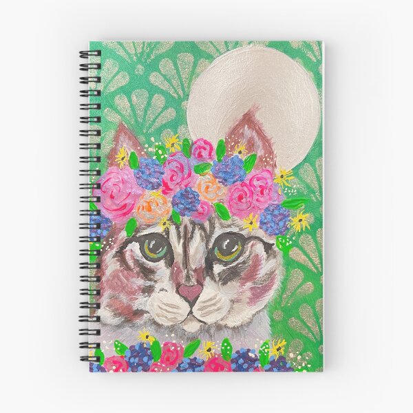 Item preview, Calico Cat With Flower Crown designed and sold by Ann Marie Olsen.