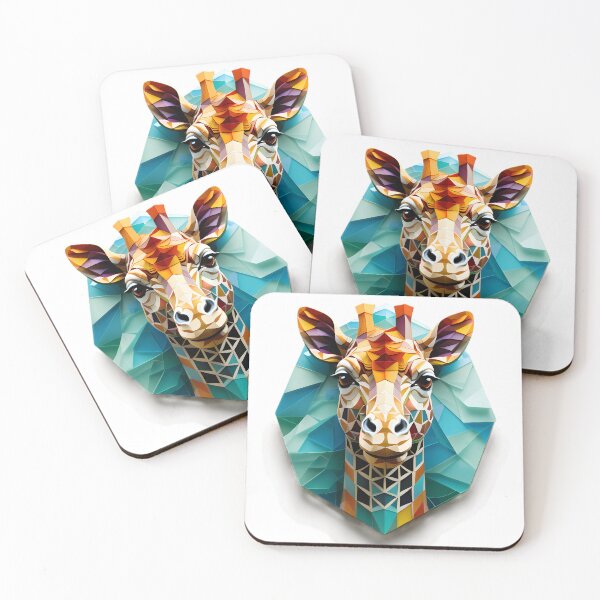 Item preview, Geometric Art Giraffe designed and sold by Cardsurveyors.