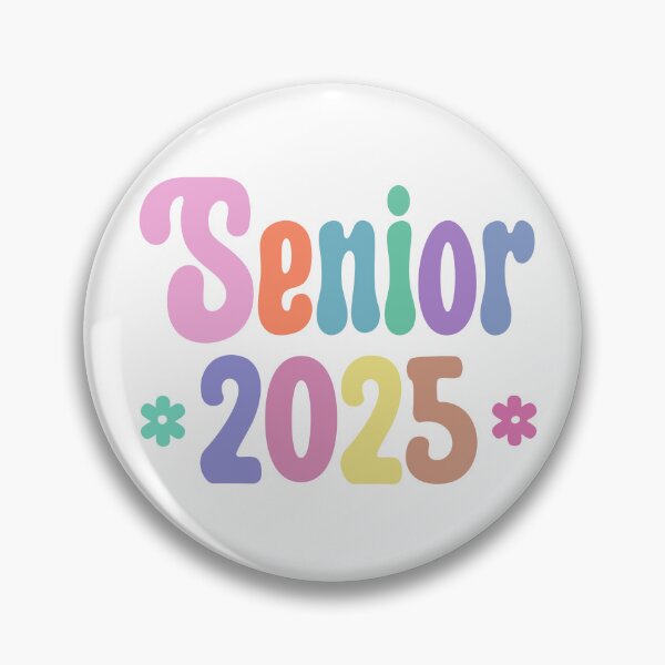 Item preview, Senior 2025 Multicolored Retro Vibe designed and sold by clounewcomb.