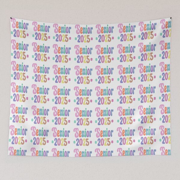 Item preview, Senior 2025 Multicolored Retro Vibe designed and sold by clounewcomb.