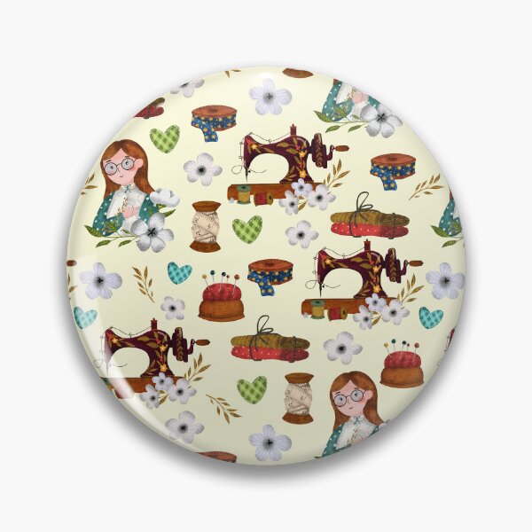 Item preview, Dressmaker seamless pattern designed and sold by pinkyfish1010.
