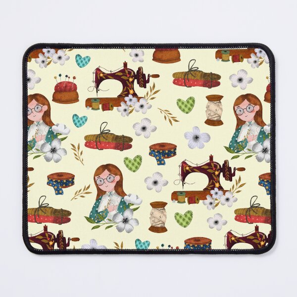 Item preview, Dressmaker seamless pattern designed and sold by pinkyfish1010.