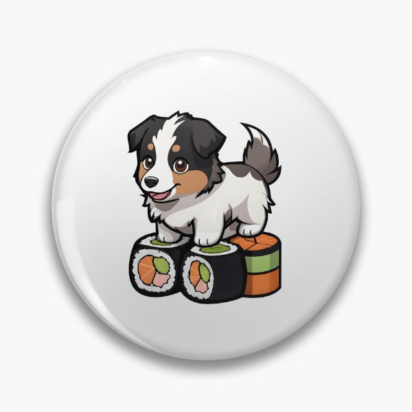 Item preview, Cute Kawaii Australian Shepherd designed and sold by PowesomePets.