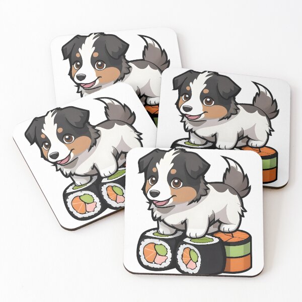 Item preview, Cute Kawaii Australian Shepherd designed and sold by PowesomePets.