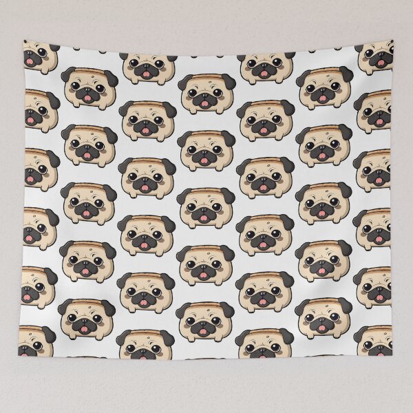 Item preview, Cute Kawaii Pug designed and sold by PowesomePets.