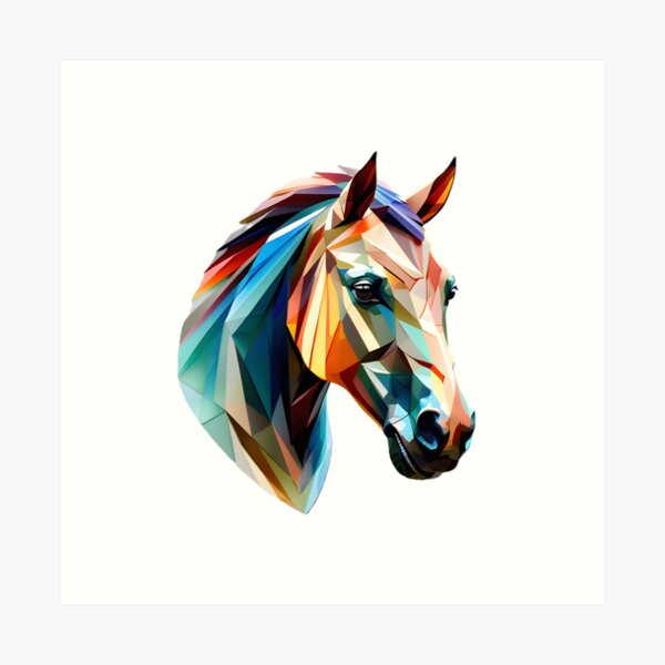 Item preview, Geometric Horse designed and sold by Cardsurveyors.