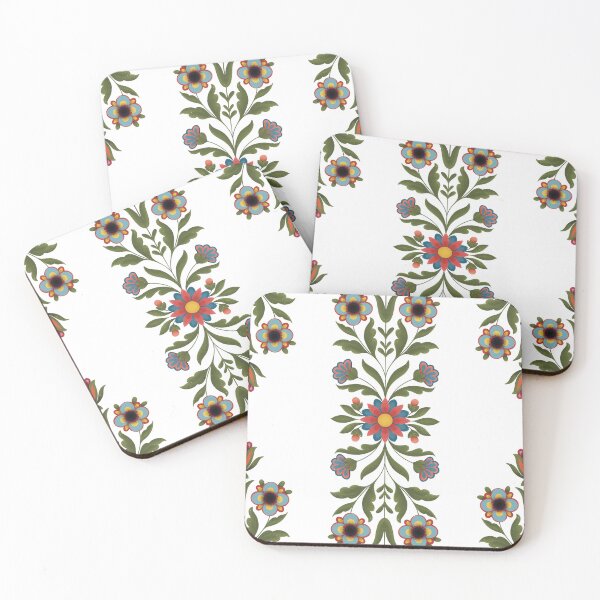 Item preview, Floral boho symmetrical pattern designed and sold by marie-inks.