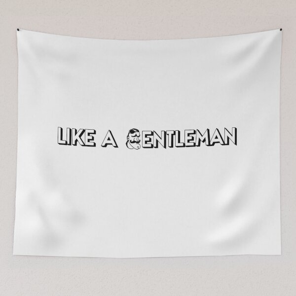 Item preview, men's phrases "like a gentleman" designed and sold by MechanicalART.