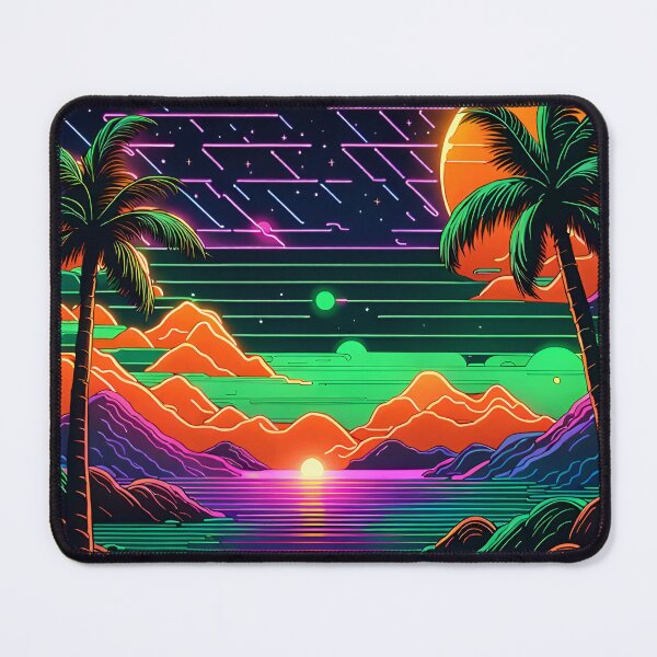 Artikelvorschau, Neon-Retro-Strand entworfen und verkauft von VeiledVision.