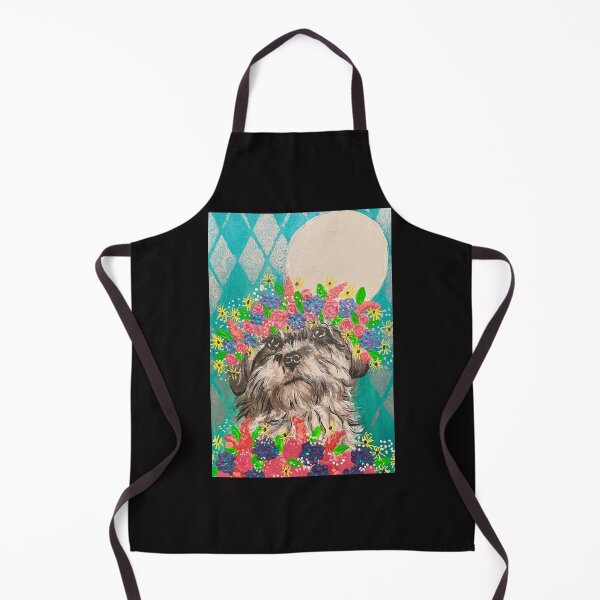 Artikelvorschau, Ungepflegter Welpe mit Blumenkrone entworfen und verkauft von Ann Marie Olsen.