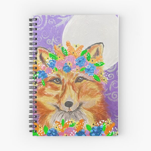 Item preview, Fox With Flower Crown designed and sold by Ann Marie Olsen.