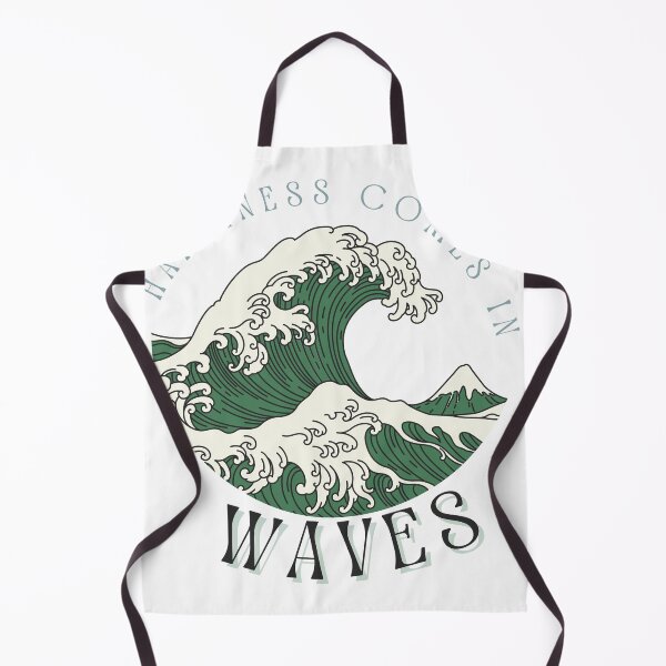 Item preview, Happiness Comes in Waves - Inspirational Ocean Wave Artwork designed and sold by Hill Strom.