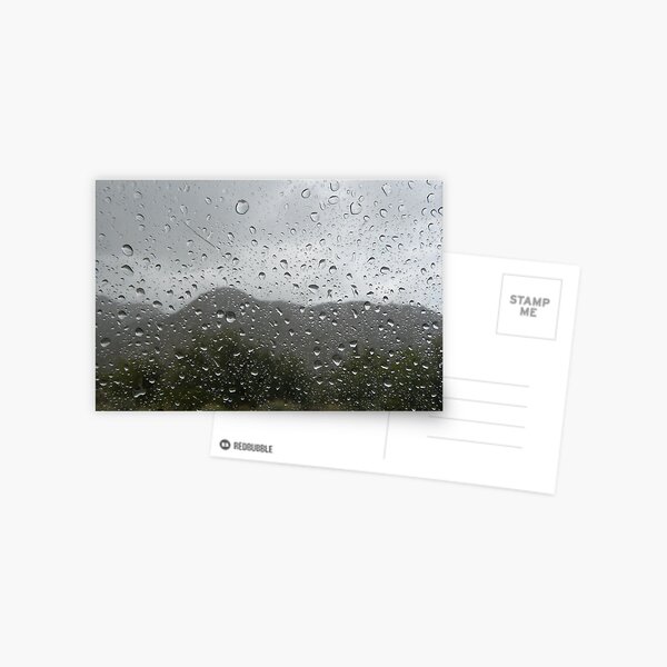 RAIN THROUGH THE WINDW Postcard