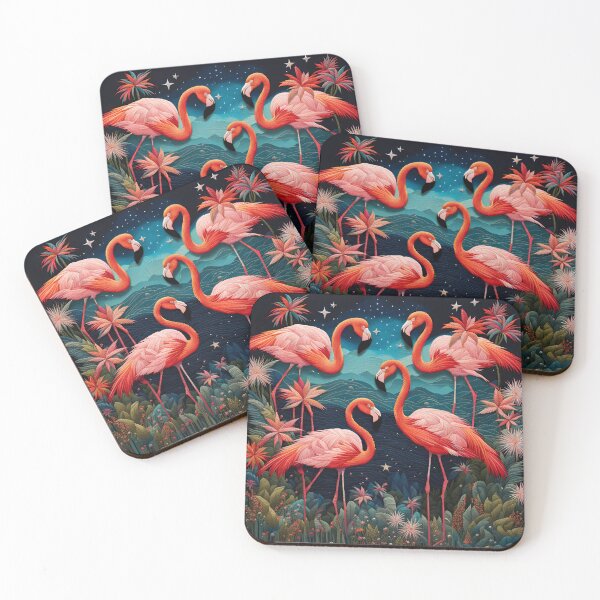 Item preview, Embroidery Art - Flamingo, Flamingos!!! designed and sold by TWNightingale.