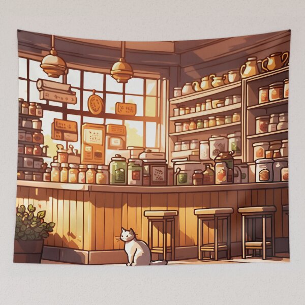 Item preview, Golden Hour Bodega Cat designed and sold by VeiledVision.