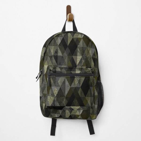 Item preview, Olive, black, grey rhombic textured pattern. designed and sold by marinaklykva.