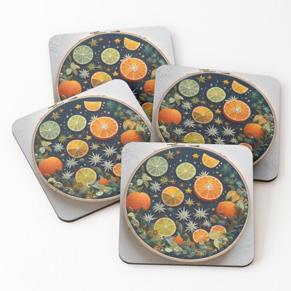 Item preview, Embroidery Art - I love Citrus Fruits! designed and sold by TWNightingale.