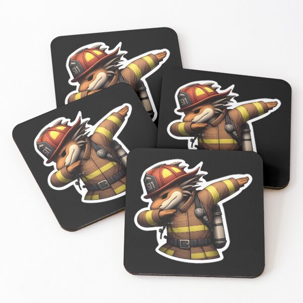 Item preview,  Dabbing Firefighter squirrel designed and sold by Animalpetslover.