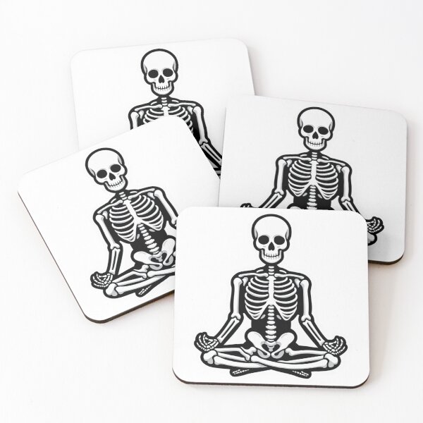 Item preview, Yoga meditating skeleton  designed and sold by azaelbay7.