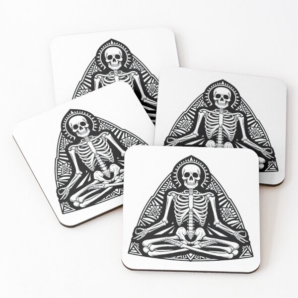 Item preview, Yoga meditating skeleton  designed and sold by azaelbay7.