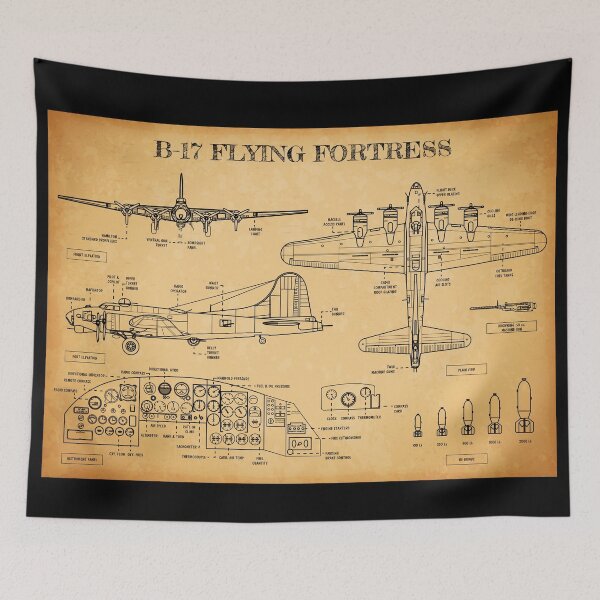 Item preview, B-17 Flying Fortress (Aged Parchment) designed and sold by BGALAXY.