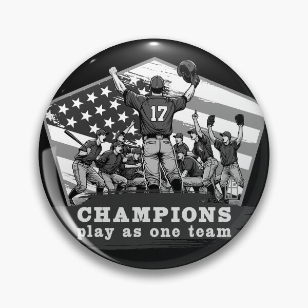Item preview, USA - American BASEBALL - Champions play as one team - bw designed and sold by ArtProjectShop.
