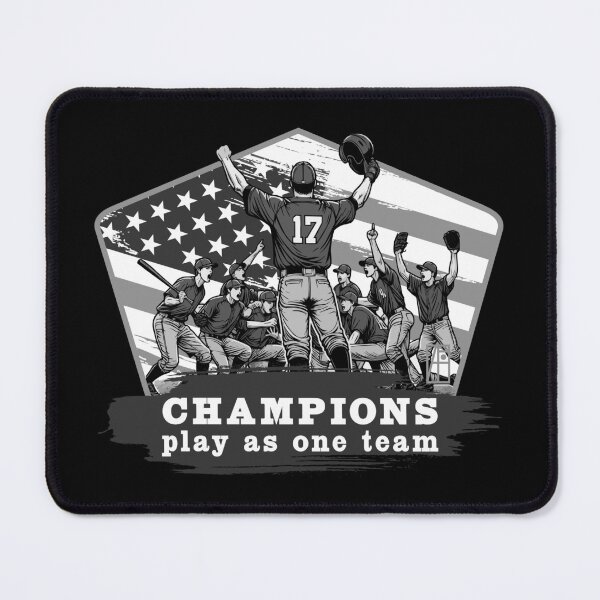 Item preview, USA - American BASEBALL - Champions play as one team - bw designed and sold by ArtProjectShop.