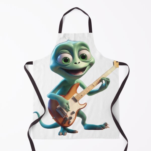 Item preview, An Alien Cartoon Creature Playing Guitar designed and sold by MusicalArtisty.
