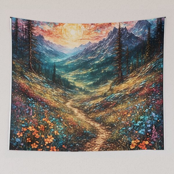 Item preview, Springtime Mountain Path designed and sold by ChanceTwoArt.