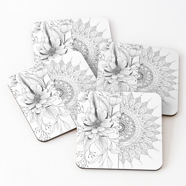 Item preview, Flowers and Mandalas designed and sold by hannahgill88.