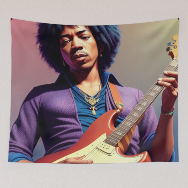 Aperçu de l'œuvre Jimi Guitar Hero v.2 créée et vendue par Nikki-Designz.