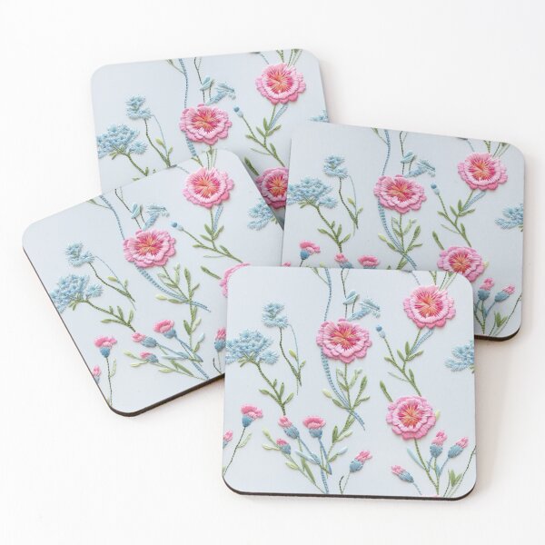 Aperçu de l'œuvre Fleurs brodées de Sweet William créée et vendue par SimoneBalman.
