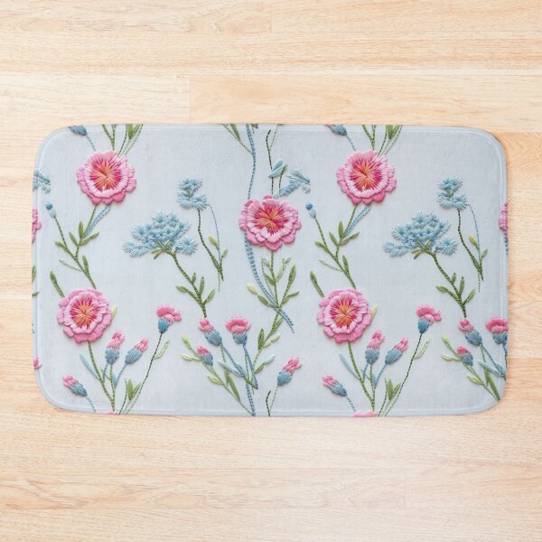 Item preview, Embroidered Sweet William Flowers designed and sold by SimoneBalman.