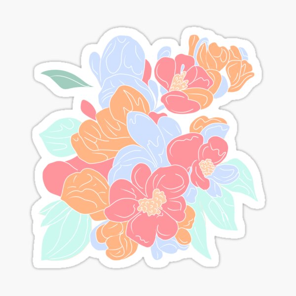 Item preview, Pastel flowers  designed and sold by Flowersonstuff.