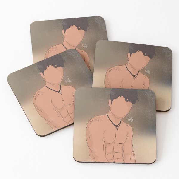 Item preview, cute curly boy with abs  designed and sold by twotwo sixteen.