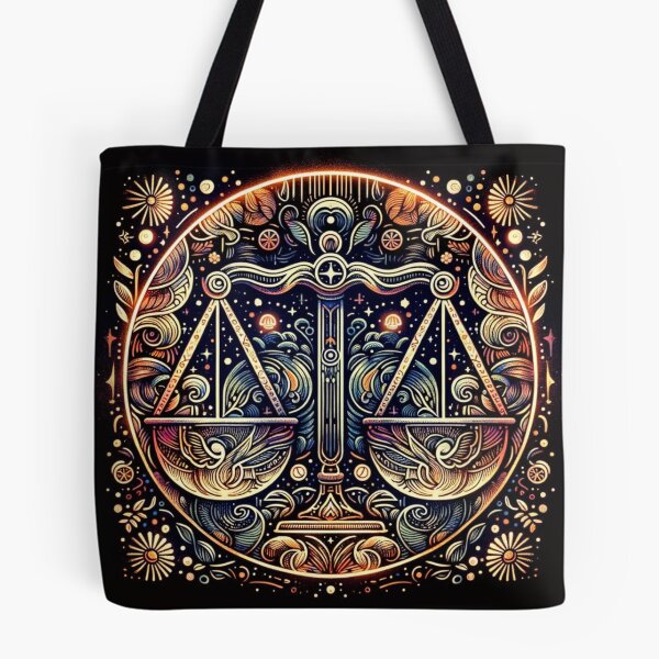 Item preview, Libra Zodiac sign color tattoo designed and sold by ZodiBlend.
