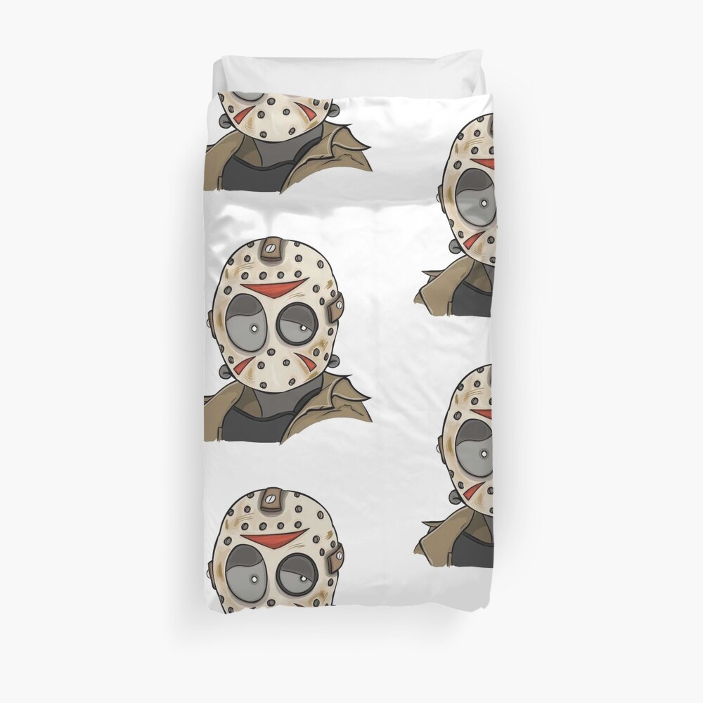 "Jason Voorhees Cartoon Design " Duvet Cover by malavebrianna Redbubble