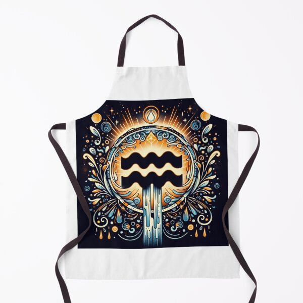 Aperçu de l'œuvre Aquarius Zodiac sign color tattoo créée et vendue par ZodiBlend.
