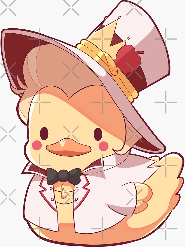 Thumbnail 3 of 3, Sticker, Duckling Lucifer designed and sold by pau-stark507.