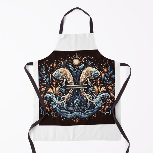 Item preview, Pisces Zodiac sign color tattoo designed and sold by ZodiBlend.