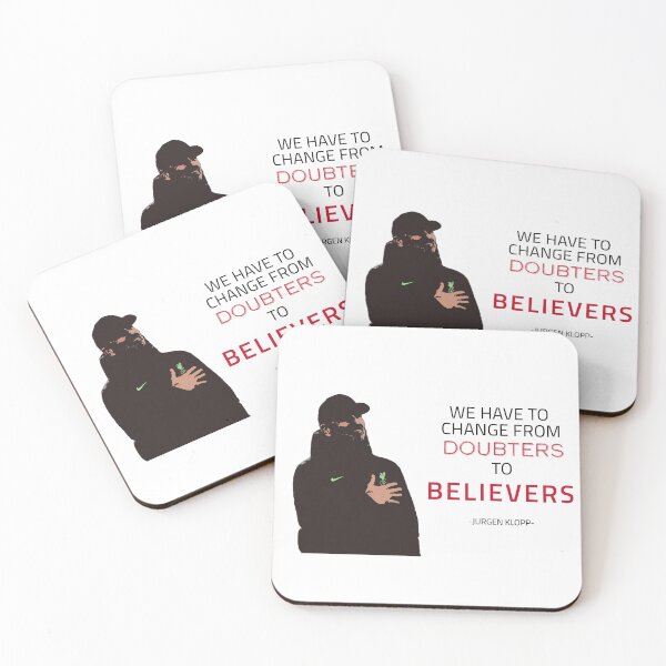 Item preview, DOUTBERS to BELIEVERS- Jurgen Klopp designed and sold by happy-capy.