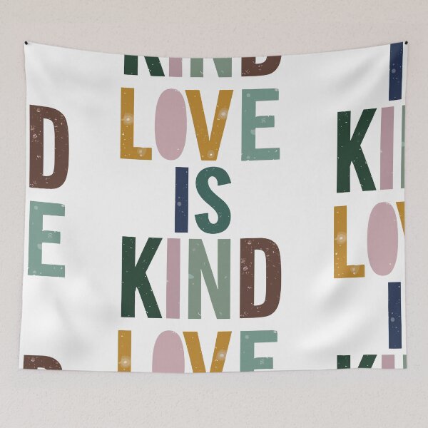 Item preview, Love is Kind - Scandinavian Minimalist Typography designed and sold by HahaHandlesHub.