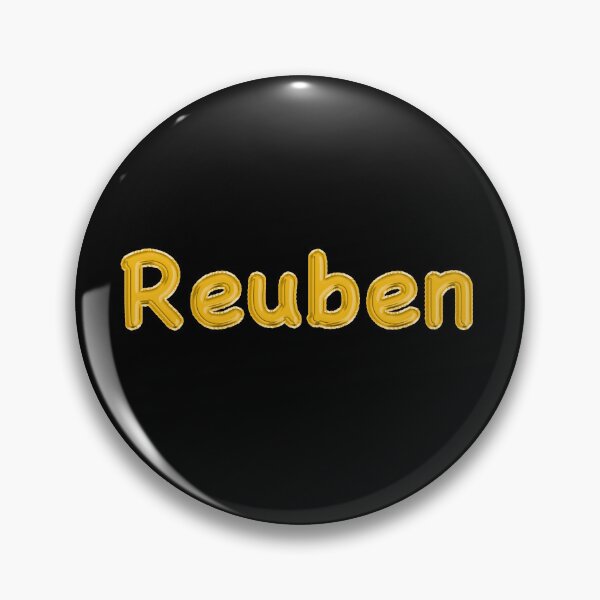 Item preview, Golden Balloon Reuben Name Label (Black) designed and sold by NormadWorld.