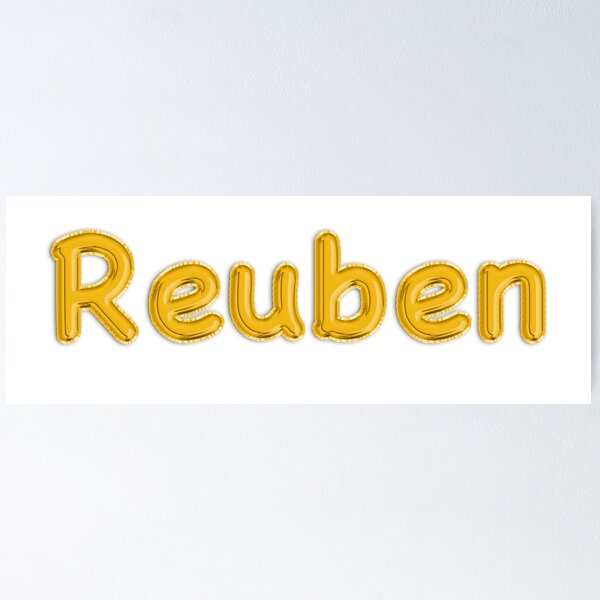 Item preview, Golden Balloon Reuben Name Label designed and sold by NormadWorld.
