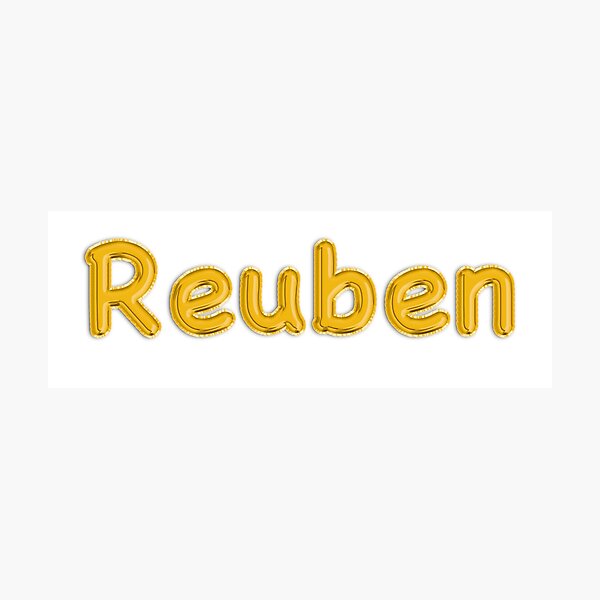 Item preview, Golden Balloon Reuben Name Label designed and sold by NormadWorld.