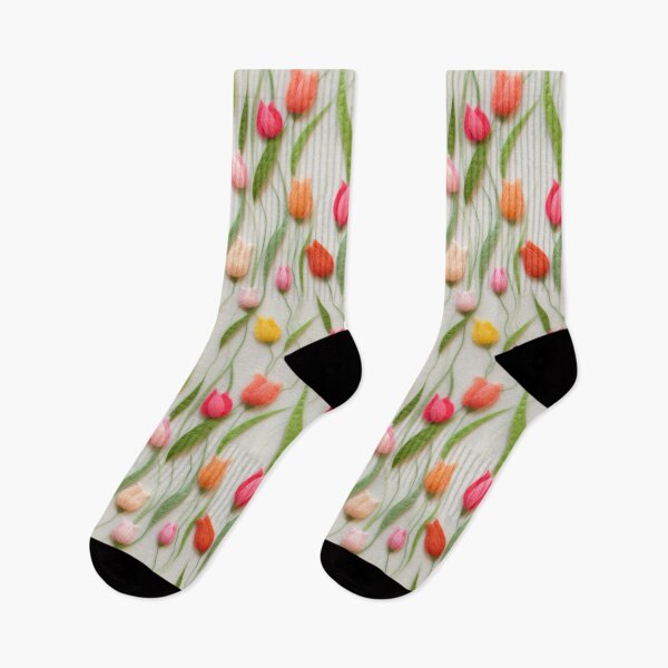 Artikelvorschau, Gestickte Tulpenblumen aus Filz entworfen und verkauft von SimoneBalman.