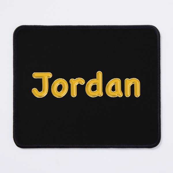 Item preview, Golden Balloon Jordan Name Label (Black) designed and sold by NormadWorld.