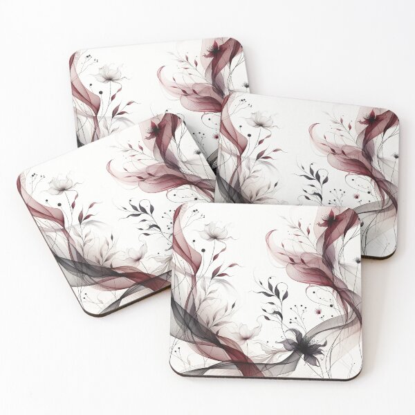 Item preview, Serene Intricacies: Burgundy on White designed and sold by CardsStudio.