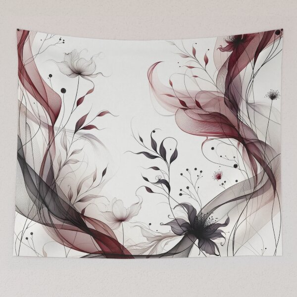 Item preview, Serene Intricacies: Burgundy on White designed and sold by CardsStudio.