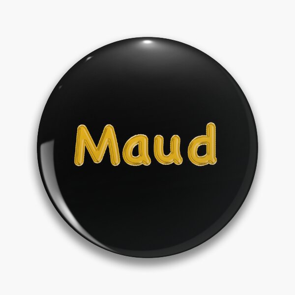 Item preview, Golden Balloon Maud Name Label (Black) designed and sold by NormadWorld.